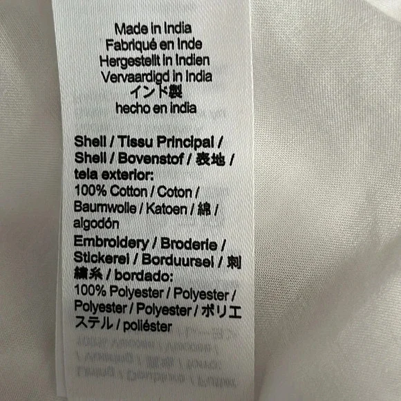 J. Crew Spring Garden Eyelet Blouse in White - Size 6 - Picture 8 of 11